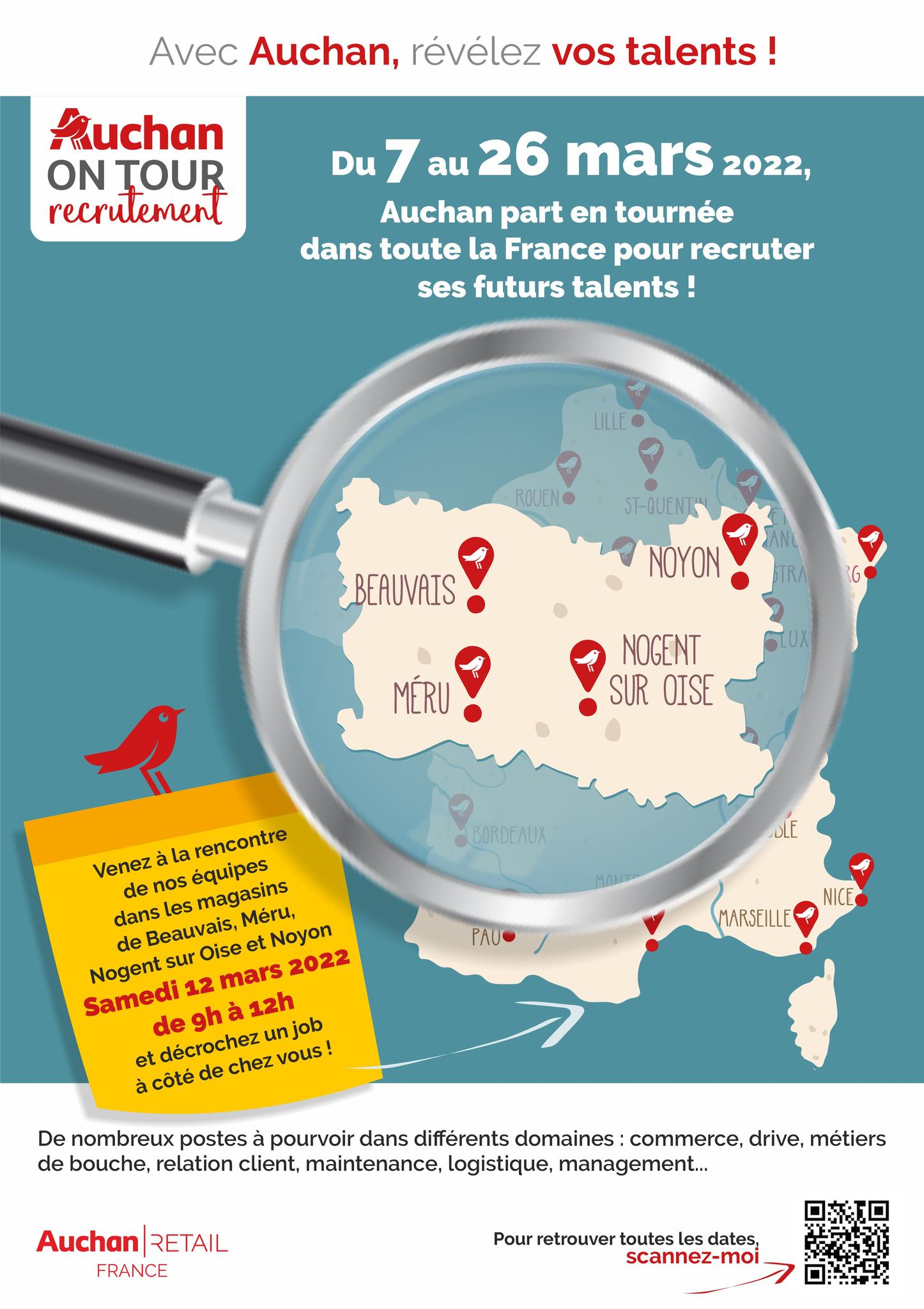 auchan drive tours nord recrutement